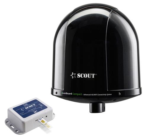 Scout 4G onBoard Compact Black - 4G/WiFi/SIM voor Noord USA/CA