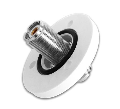Scout dekconnector PA-90 / SO 239 type (UHF) wit