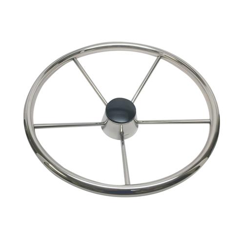 Edelstahl-Lenkrad 5 Speichen 34,3 cm