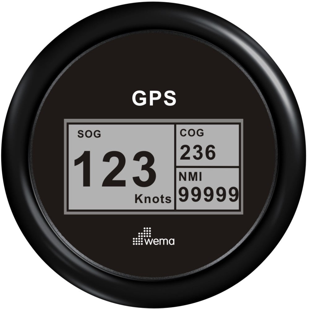 Wema GPS-Tachometer digital schwarz