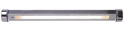 Prebit LED opbouwarmatuur UB01-3 300mm mat chroom warm wit 10-30V 6W dimbaar with wall bracket