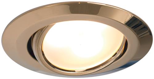 Prebit LED inbouwlamp EB15-1 slave kantelbaar glanzend goud warm wit 10-30V 3W