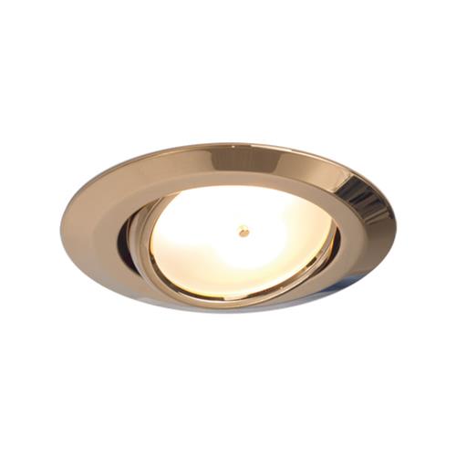 Prebit LED inbouwlamp EB15-2 master kantelbaar glanzend goud warm wit 10-30V 3W dimbaar
