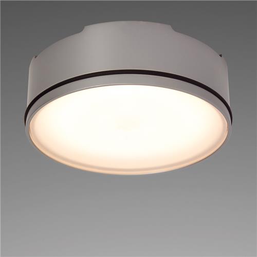 Prebit LED opbouwlamp D2-1 slave mat chroom warm wit 10-30V 9W dimbaar via LD200 of master