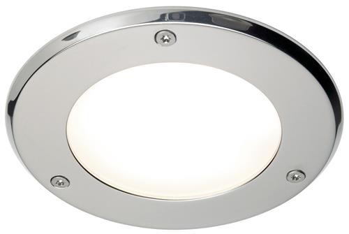 Prebit LED inbouwlamp EB42-1 slave ø120mm rvs gepolijst warm wit 10-30V 6W