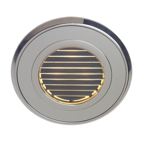 Prebit LED inbouwlamp EB33-3 master lamellen rvs ø85mm gepolijst blauw/warm wit 10-30V 3W IP67