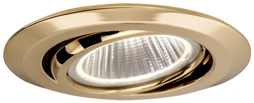 Prebit LED inbouwlamp EB19-1 glanzend goud 3000K 10-30V 6,2W 20°