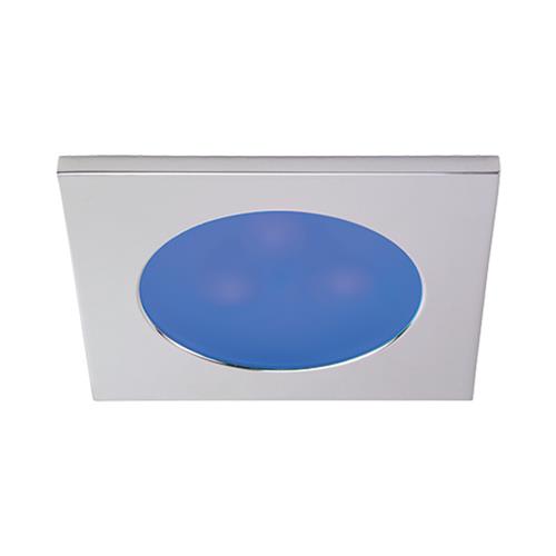 Prebit LED inbouwlamp EBQ12-3 slave mat chroom blauw/warm wit schakelbaar 10-30V 3W