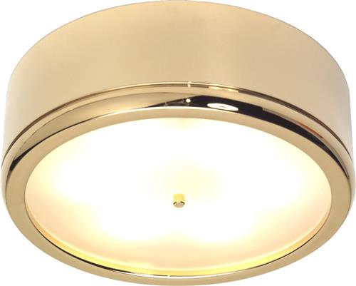 Prebit LED opbouwlamp D3-3 master glanzend goud rood/warm wit 10-30V 6W incl. dimmermodule