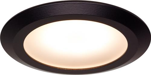 Prebit LED inbouwlamp EB12-2 master zwart warm wit 3W W 90⁰