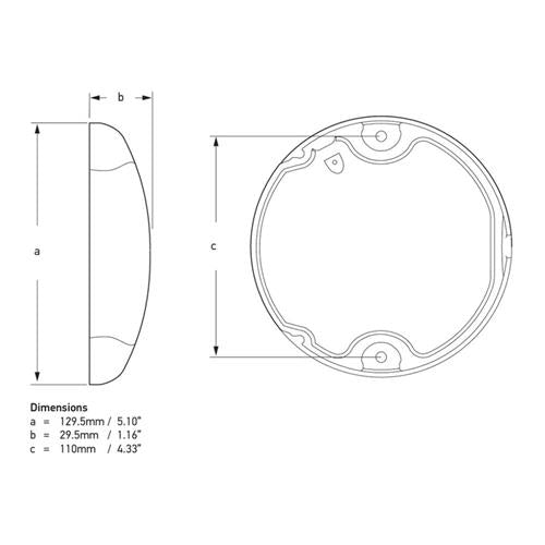 Hella EuroLED Touch cabinelamp 9-33V wit met wit/rood licht