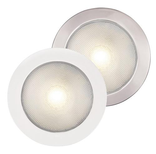 Hella EuroLED 150 inbouwspot 9-33V gepolijst rvs316 met warm wit licht