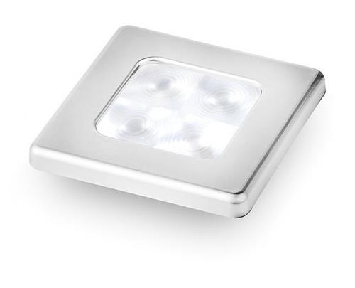 Hella LED courtesy lamp chroom vierkant 12V warm wit licht