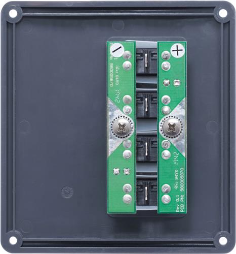 Blue Sea Systems paneel schakelaar H2O CB 4 posities grijs (vervangt 4320B-BSS)