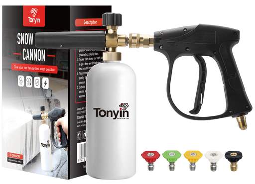 Tonyin Schaumkanone mit Sprühpistole und Hochdruckreinigerdüsen