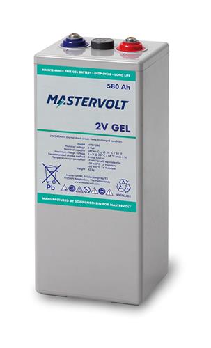 6x MVSV 580Ah GEL 2V, inklusive 1x Verpackung