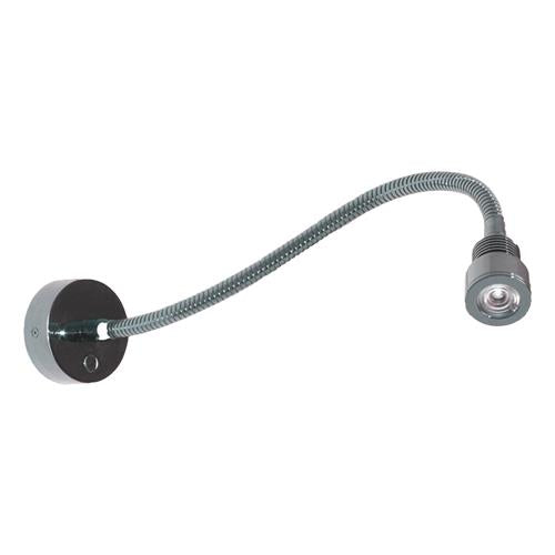 Prebit LED flexlamp 01HV 300mm chroom warm wit 230V 2,7W 44° dimbaar