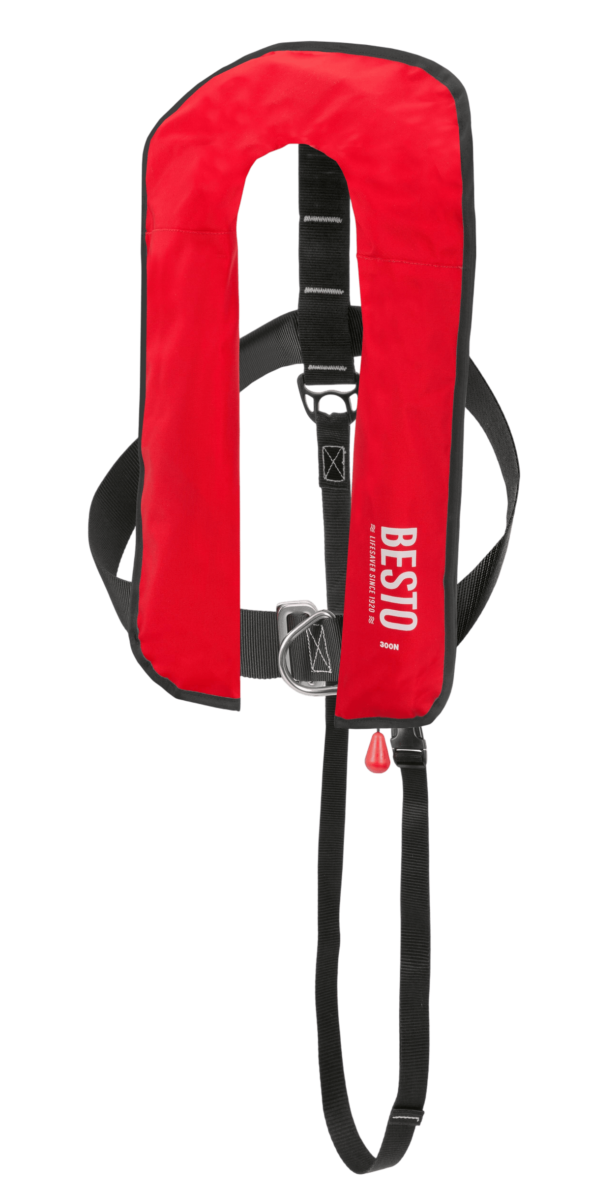 Besto automatische Rettungsweste 300 N mit Lifebelt rot