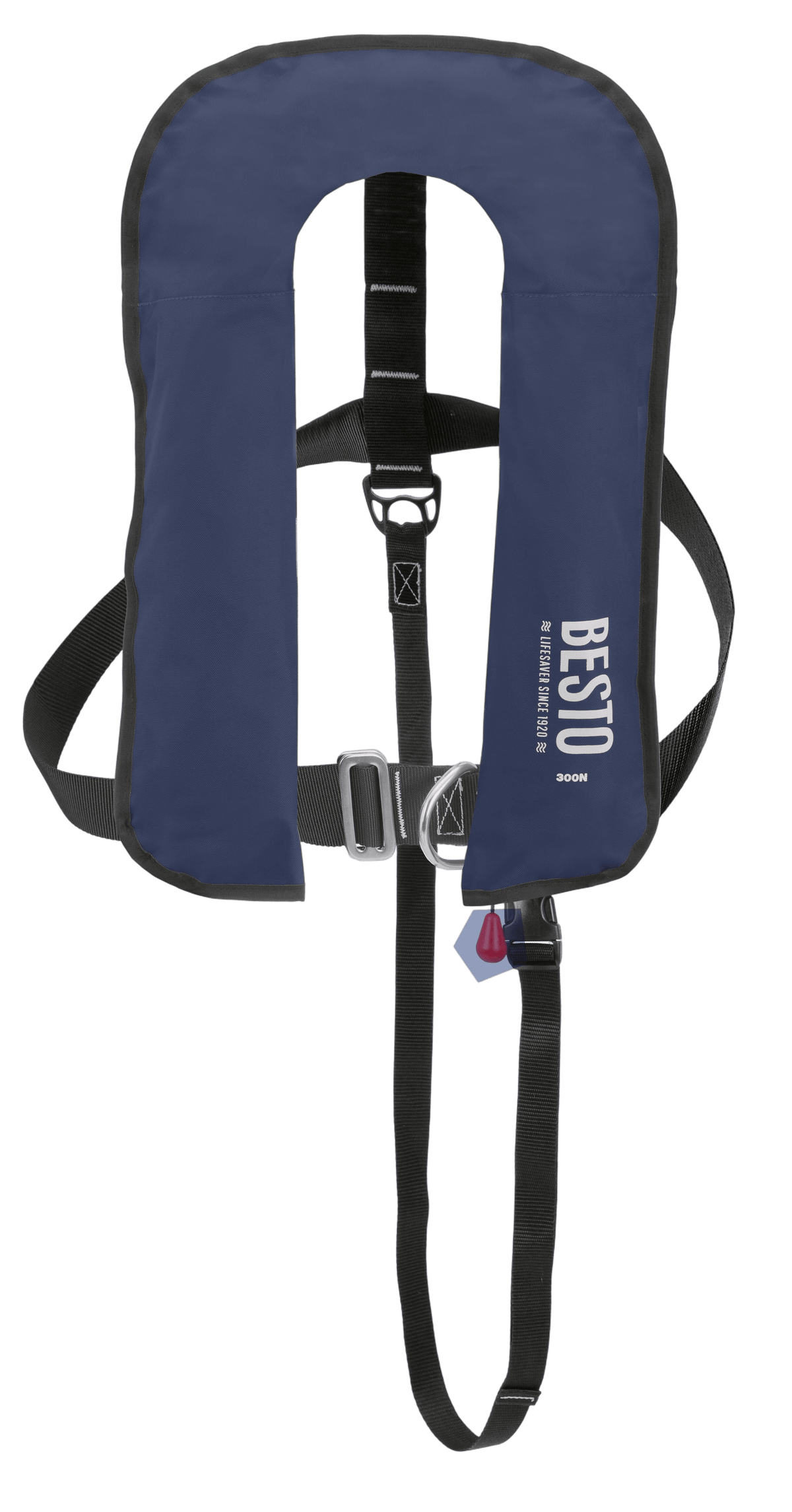 Besto automatische Rettungsweste 300 N mit Lifebelt navy