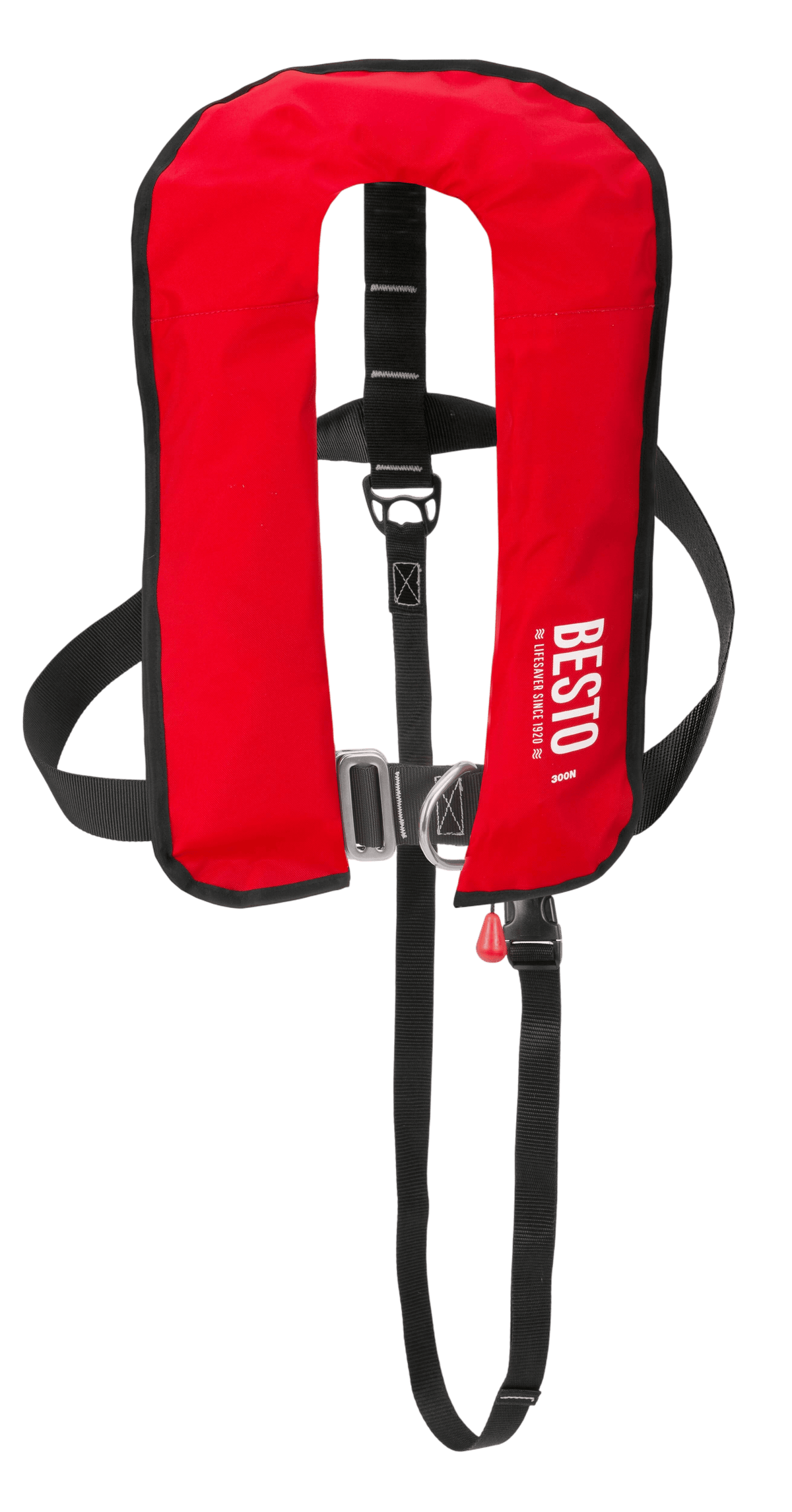 Besto automatische Rettungsweste 300 N mit Lifebelt rot