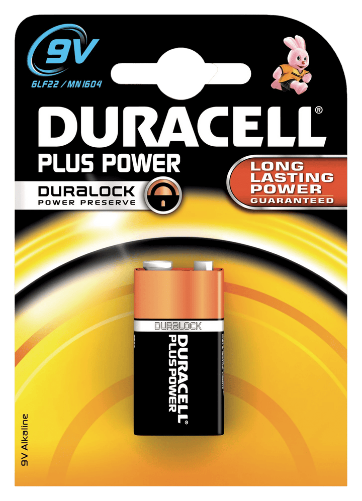 Duracell Batterie Plus 9 V – 1 Stück – MN1604