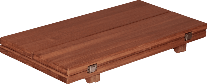 Eude Tischplatte Teak 'Wing' glatt 33/66 x 65 cm