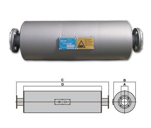 Discom geluiddemper HM-100/4″ incl. montageset