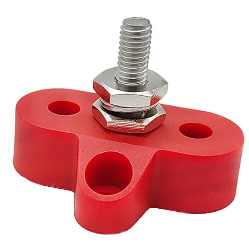 Hollex Anschlussbolzen einfach M6 rot