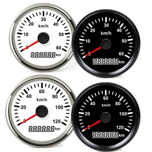 Hollex GPS snelheidsmeter zwart 0-120km/h 9-32V