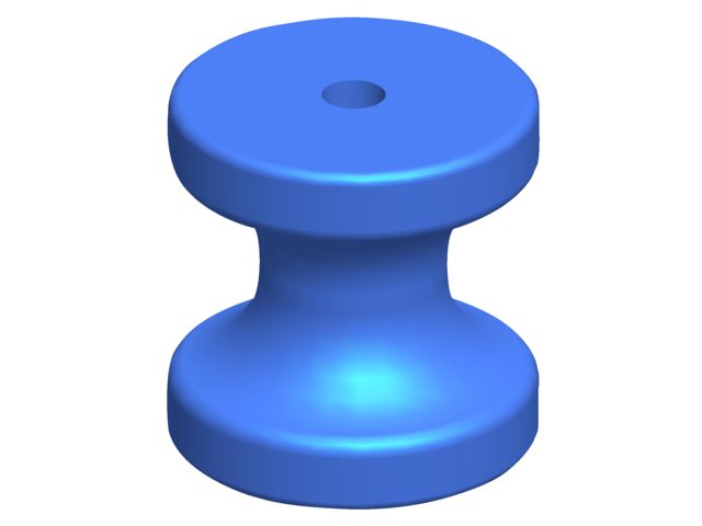 Talamex Bugrolle PU L 75 mm Ø75 mm Achse 16 mm