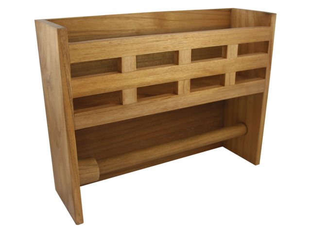 Eude Aufbewahrungsregal mit Küchenrollenhalter 33 x 10 x 25,5 cm
