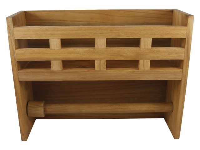 Eude Aufbewahrungsregal mit Küchenrollenhalter 33 x 10 x 25,5 cm