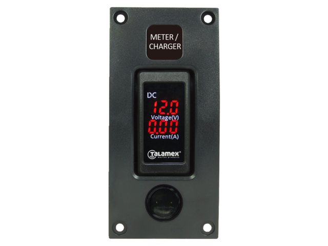 Talamex Curved Zusatzpaneel Volt-/Amperemeter