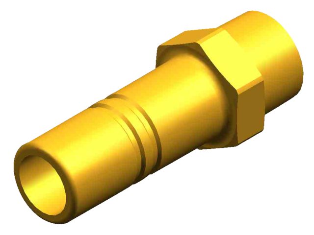 Whale WX1563 Adapter 3/8" NPT Außengewinde 15 mm Messing