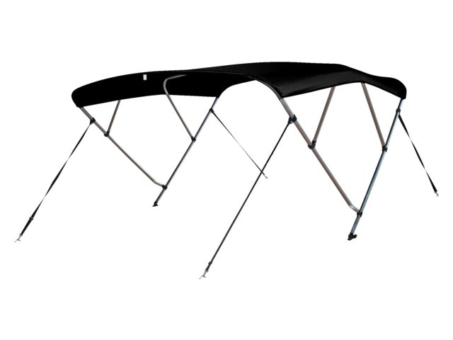 Talamex Bimini-Top Deluxe 4-Bügel 240 x 231-243 x 137 cm schwarz