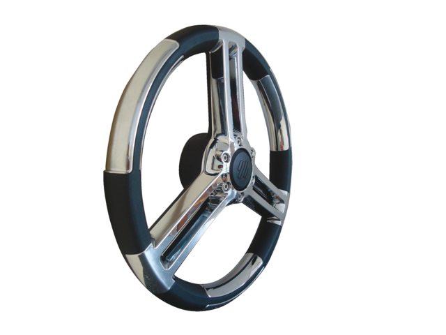 Ultraflex Doria Lenkrad schwarz/chrom 350 mm