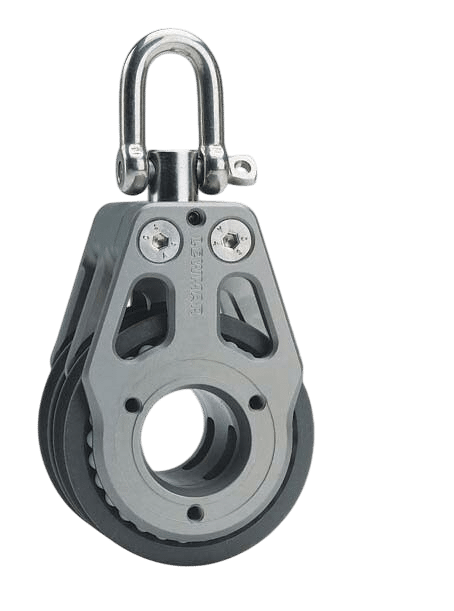 Lewmar Block 80 mm doppelt (LL), schwarz, 29901812BK
