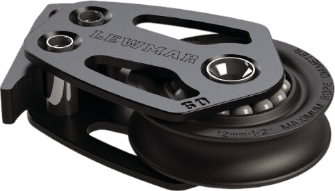 Lewmar HTX Fußblock 72 mm mit Klemme