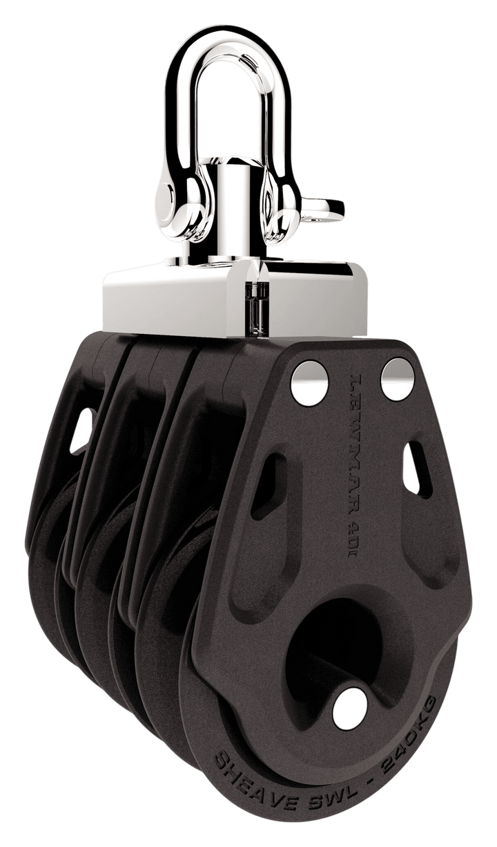 Lewmar Block 40 mm dreifach, 29901423BK