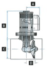 Lewmar Bugstrahlruder 125TT 2,0 kW 12 V