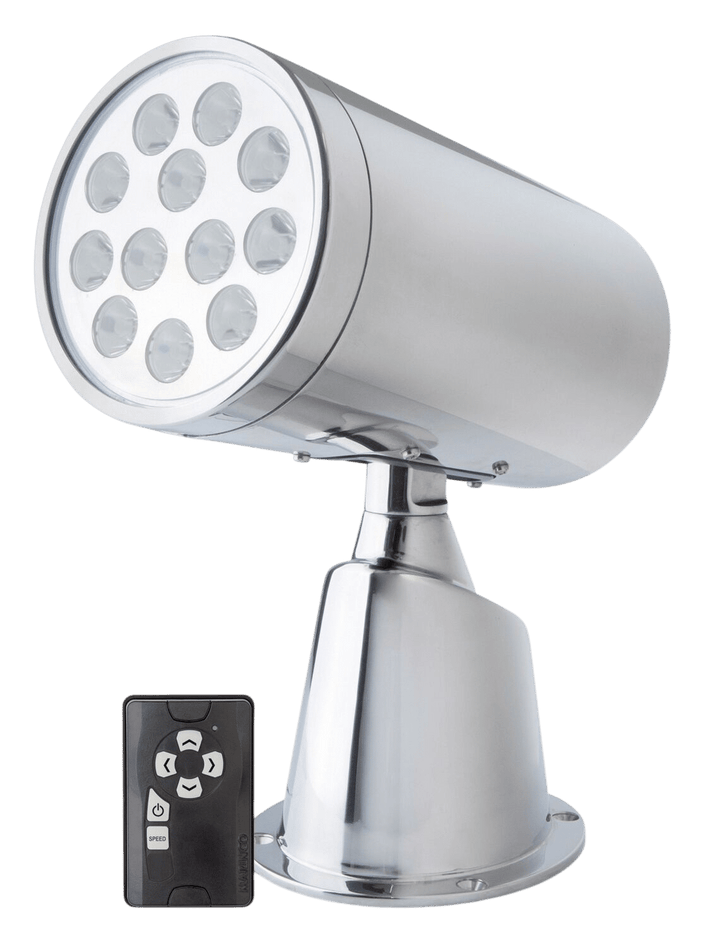 Marinco kabelloser LED-Suchscheinwerfer Edelstahl IP67 mit Fernbedienung