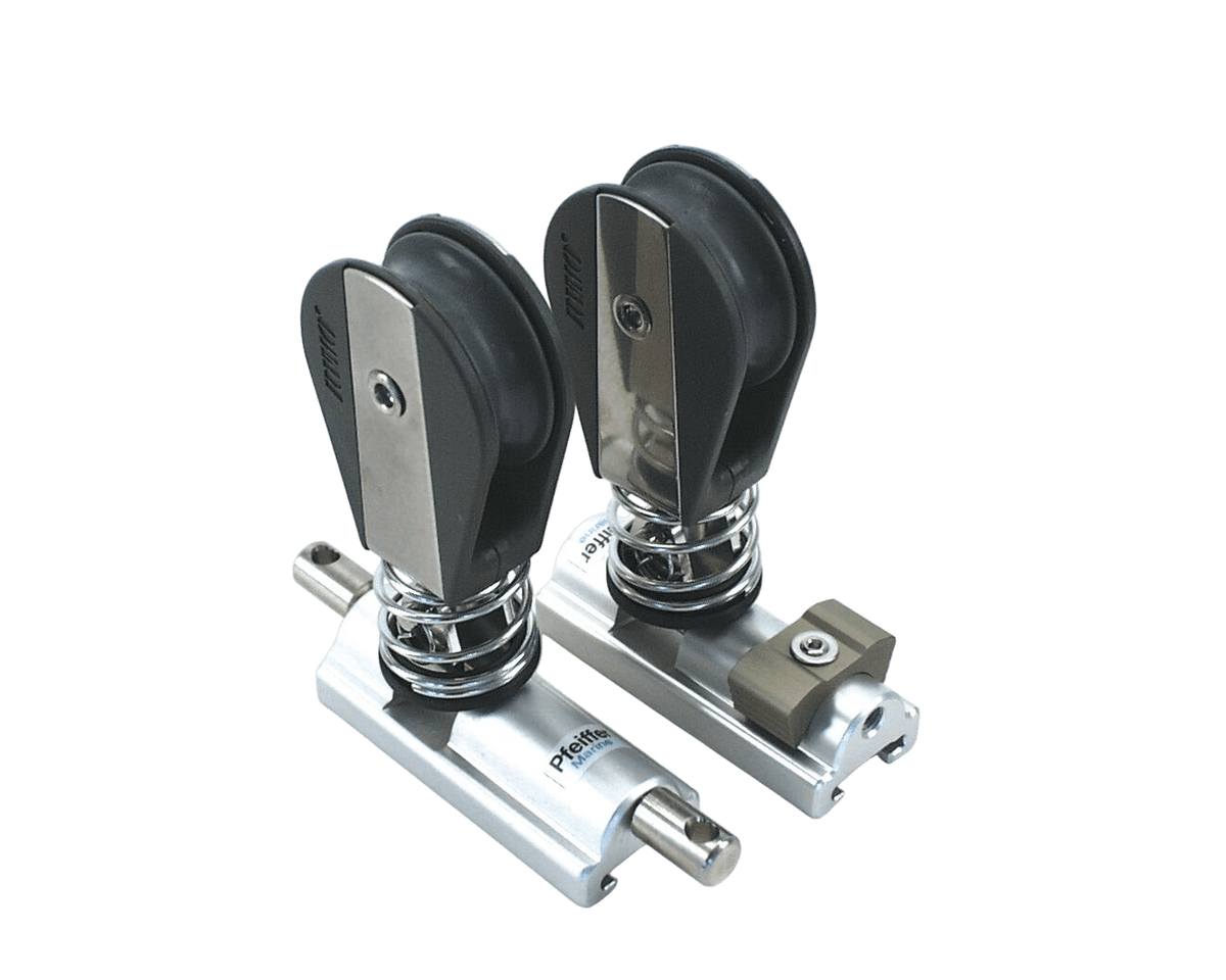 Pfeiffer Genuaschlitten 25 mm Silber Block mit Stopper