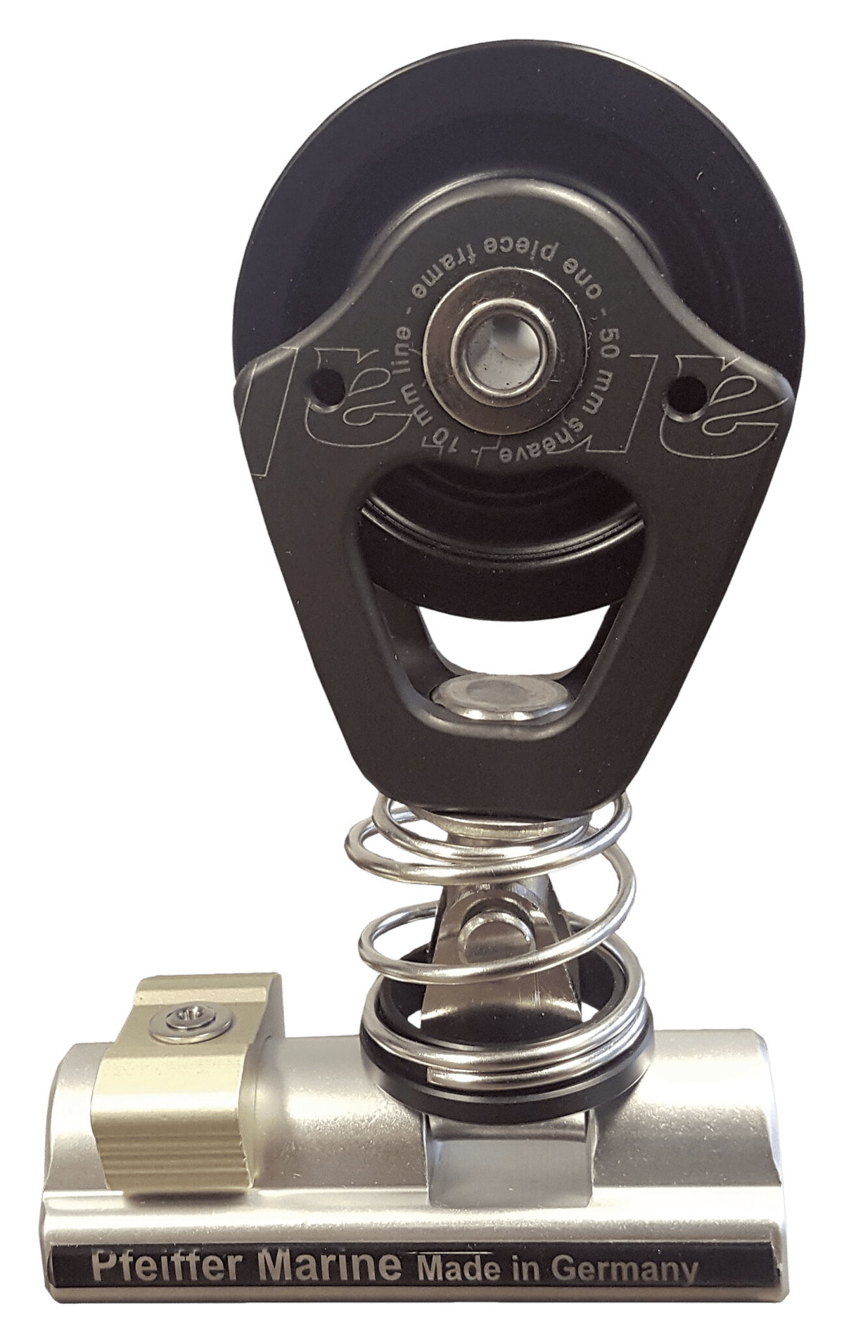 Pfeiffer Genuaschlitten 20 mm silberner Block mit Stopper