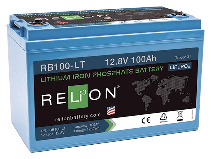 RELiON LiFePO4 Lithium-Batterie 12,8 V 100 Ah Niedrigtemperatur