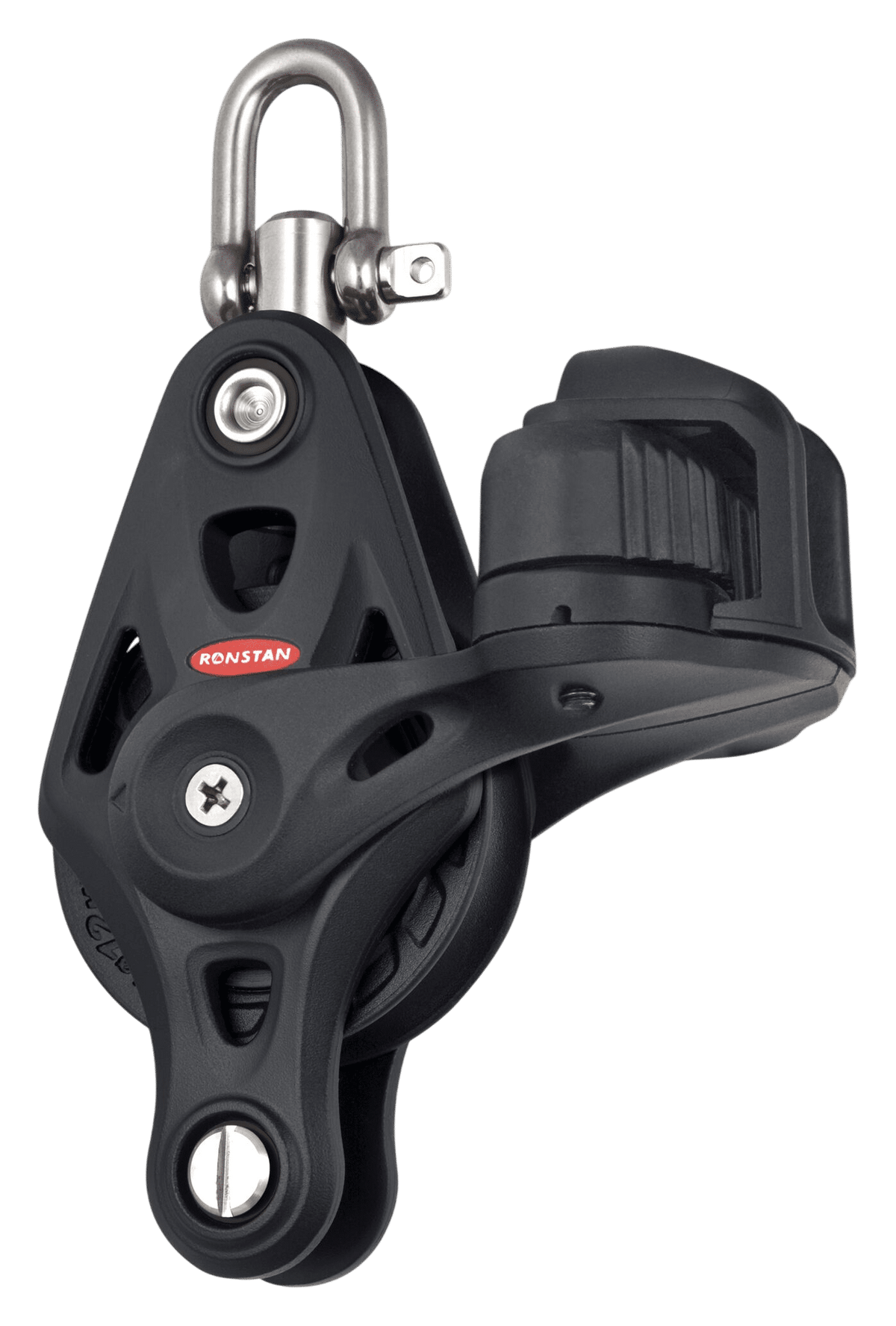 Ronstan Serie 60 Core Einfachblock mit Hundsfott und Klemme RF64130