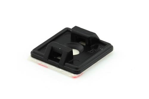 Ripca plakzadel zwart ø4,8mm breed (100)