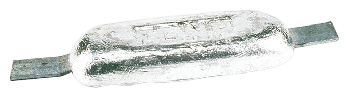 Talamex Rumpfanode Zink mit Streifen 3,00 kg 150 x 90 x 40 mm