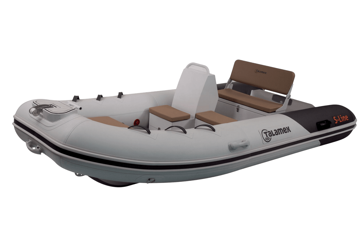 Talamex S-Line Alu-RIB 380 nebelgrau inklusive Konsole SLN380