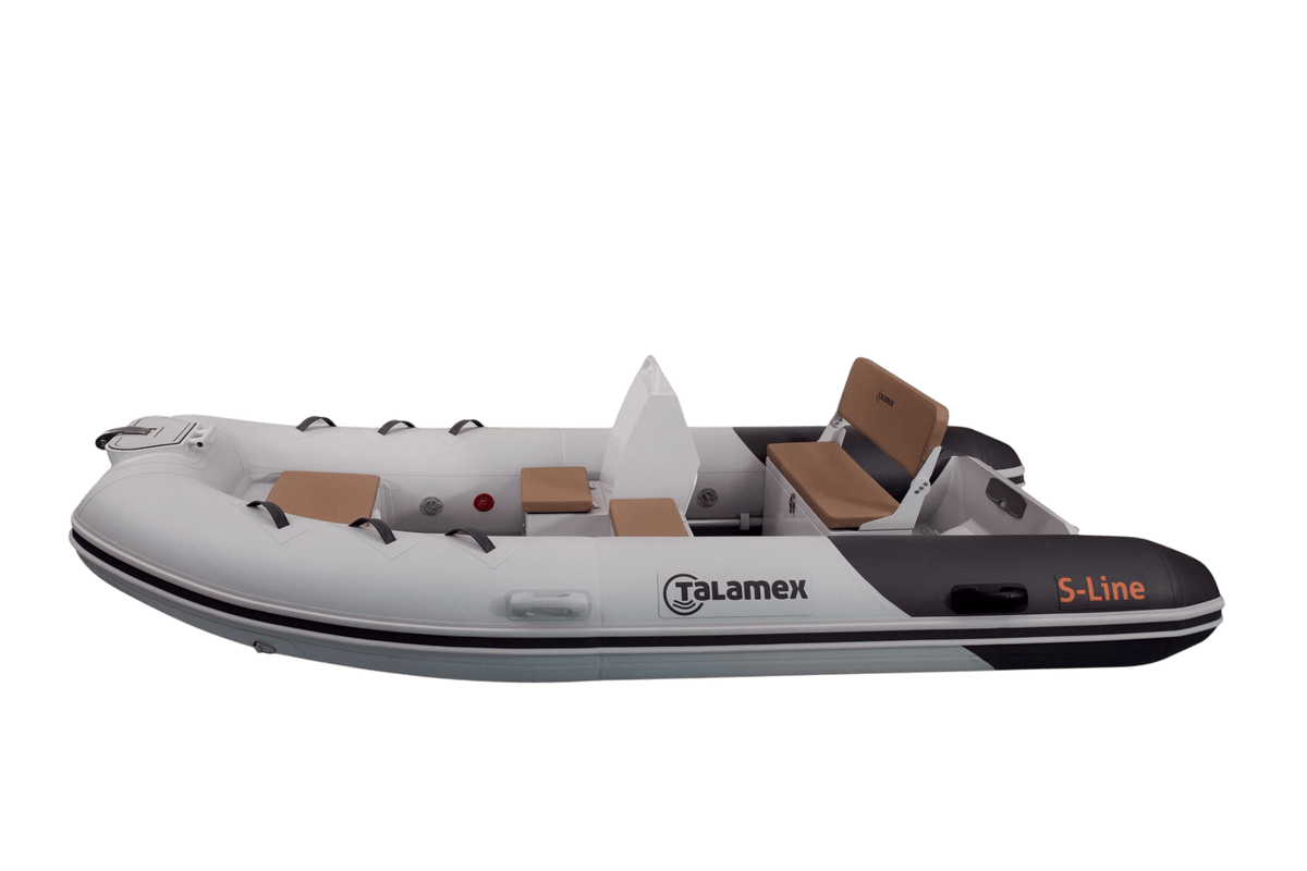 Talamex S-Line Alu-RIB 380 nebelgrau inklusive Konsole SLN380