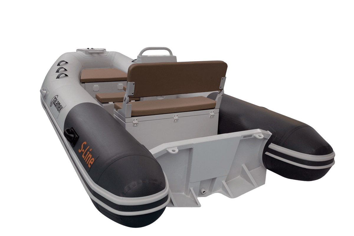 Talamex S-Line Alu-RIB 380 nebelgrau inklusive Konsole SLN380